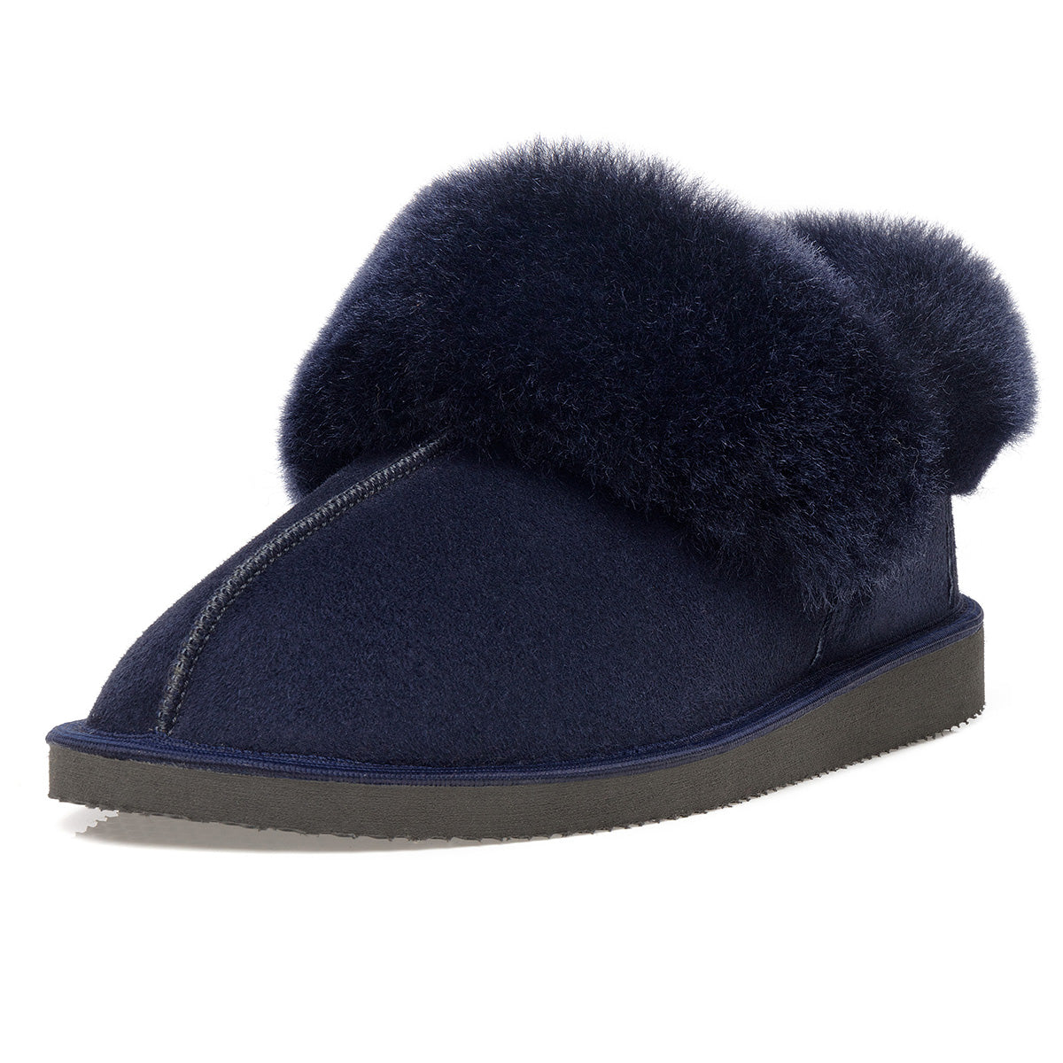 Gael Sheepskin Slippers - Midnight Navy