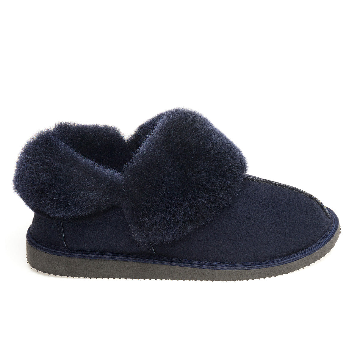 Gael Sheepskin Slippers - Midnight Navy