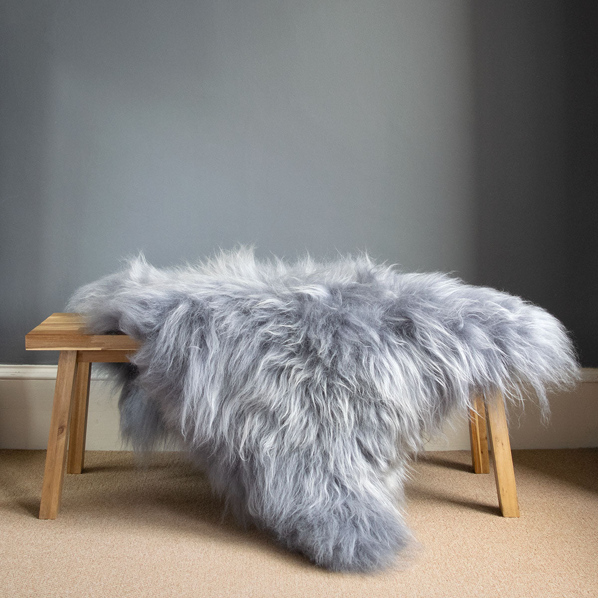 Grey Icelandic Sheepskin