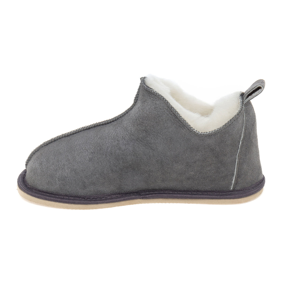 Kids Alpin Sheepskin Slippers - Grey