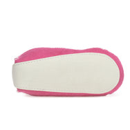Lupe Hand-Stitched Sheepskin Baby Booties - Pink