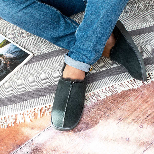 Machar Sheepskin Slippers - Graphite