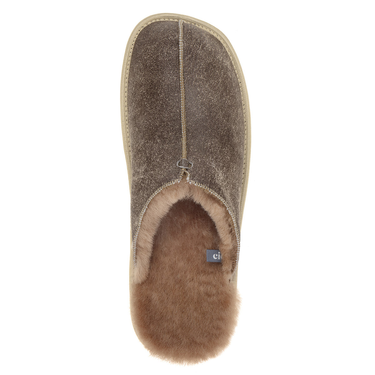 Machar Sheepskin Slippers - Nutmeg Distressed Leather