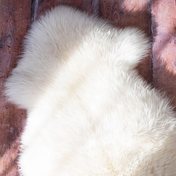 British Natural White Sheepskin