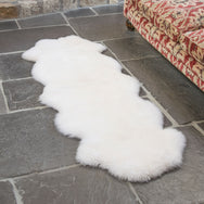 Natural White Double Sheepskin Rug