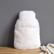 Sheepskin Hot Water Bottle - Natural Ivory