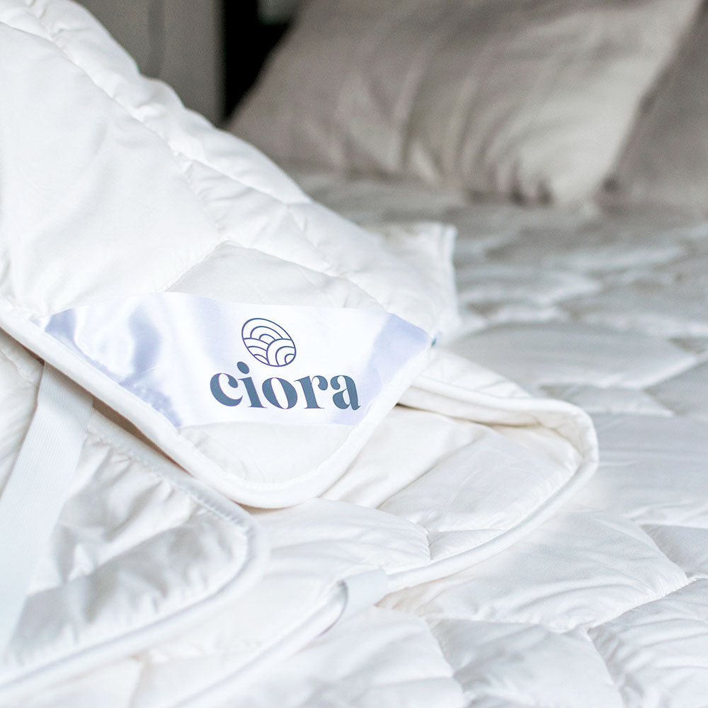 Pure New Merino Lambswool Mattress Topper CIORA SCOTLAND