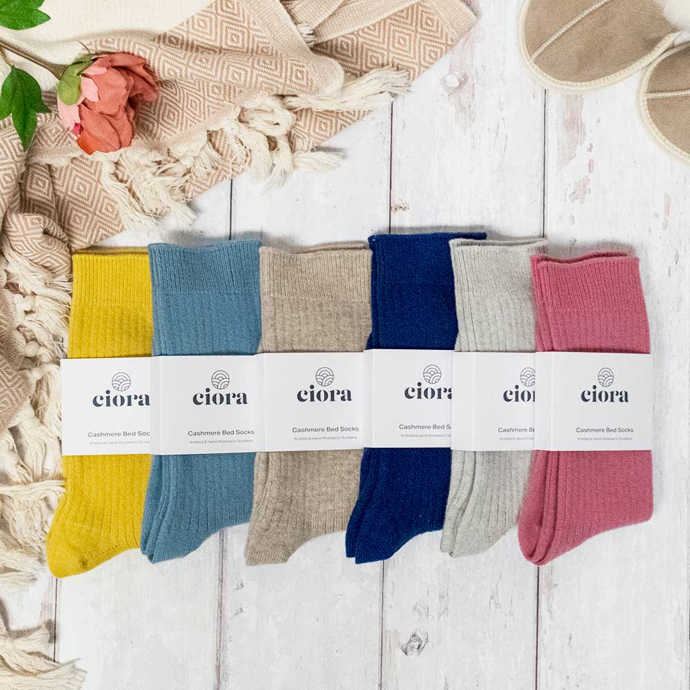 Cashmere Socks - Cerulean