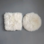 Natural White/Ivory British Sheepskin Seat Pad