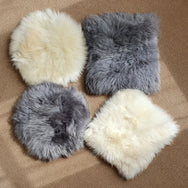 Grey British Sheepskin Seat Pad