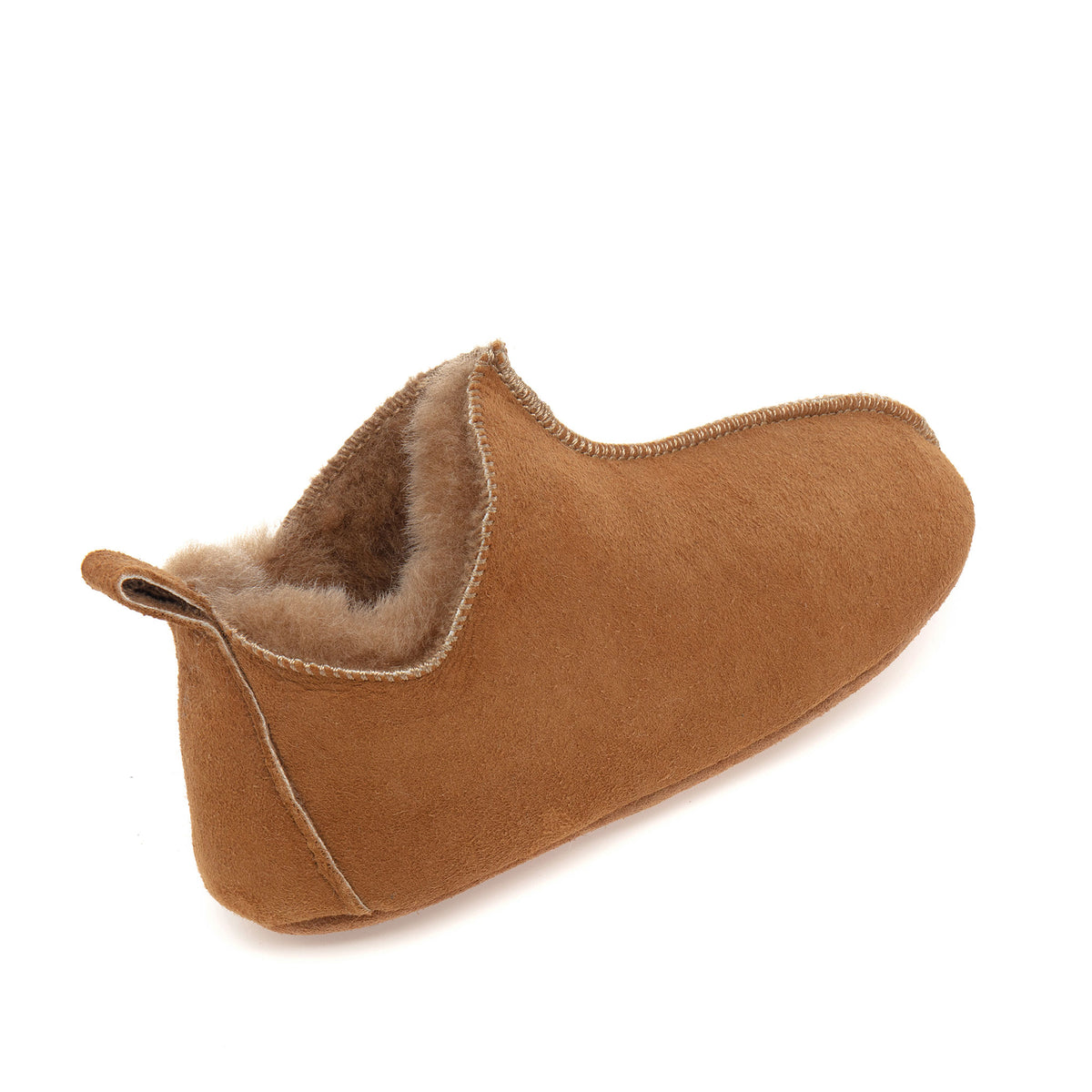 Kids Berit Sheepskin Slippers - Chestnut