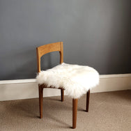 Natural White/Ivory British Sheepskin Seat Pad