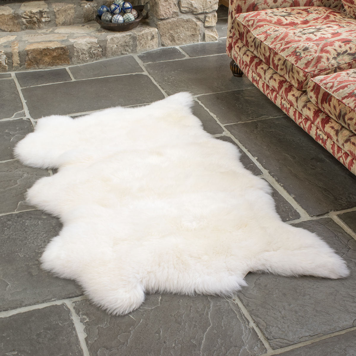 Natural White Triple Sheepskin Rug