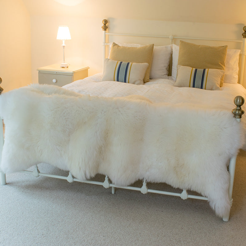 Natural White Triple Sheepskin Rug