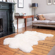 Natural White Triple Sheepskin Rug