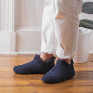 Berit Sheepskin Slippers/Yoga Shoe - Midnight Navy