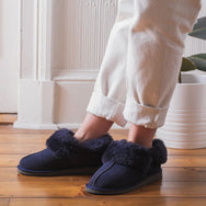 Gael Sheepskin Slippers - Midnight Navy