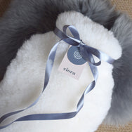 Sheepskin Hot Water Bottle - Natural Ivory