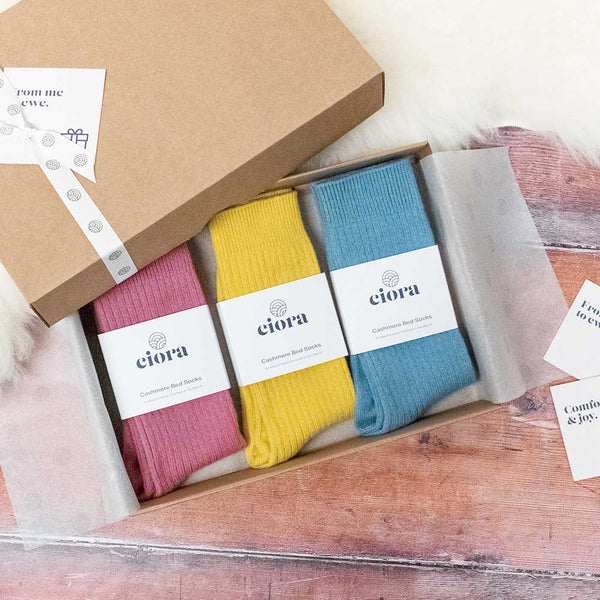 Cashmere Socks - 3 Pair Gift Box