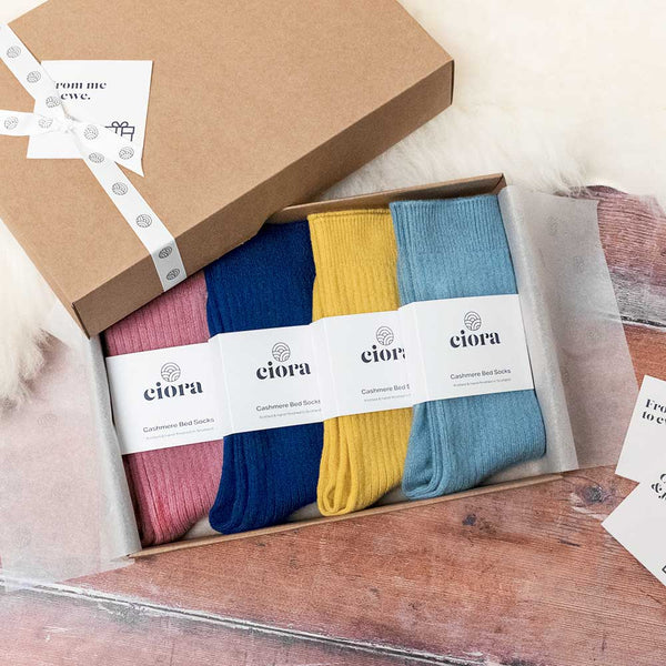Cashmere Socks - 4 Pair Gift Box